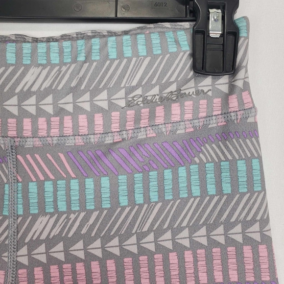 Eddie Bower Girls Leggings Gray Pastel Tribal Print Size Large 14/16 - Picture 4 of 10